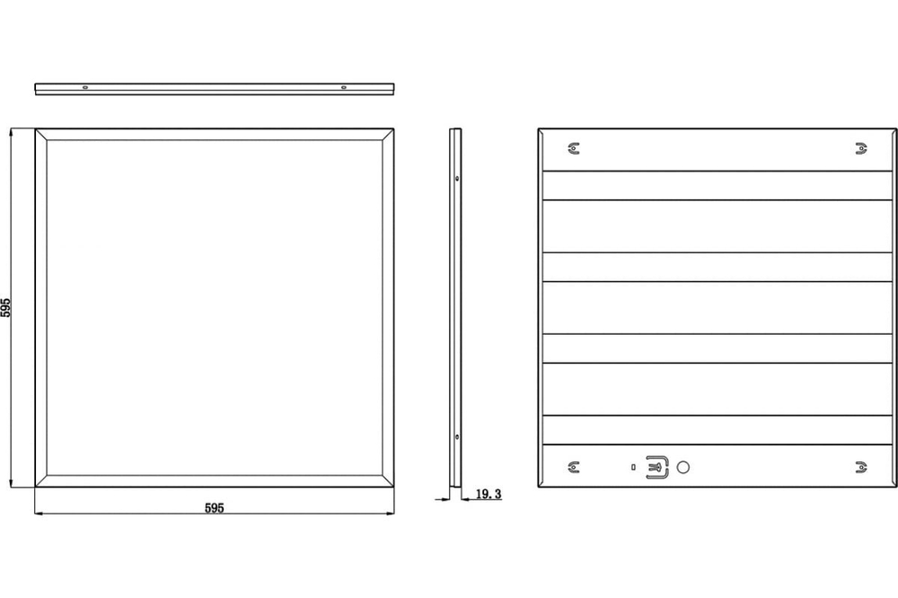 Светильник LED-панель ДВО/ДПО 48Вт 6500К 4200Лм опал IP40 595х595х19 SPO-6 ЭРА Б0035360