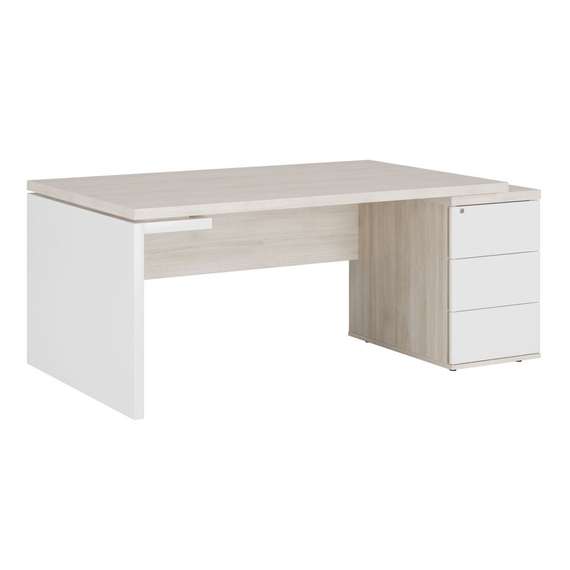 Стол рабочий на опорной тумбе правый Zion