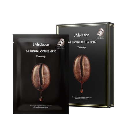 JMSOLUTION - МАСКА ТКАНЕВАЯ С ЭКСТРАКТОМ КОФЕ THE NATURAL COFFEE MASK CALMING, 30 МЛ