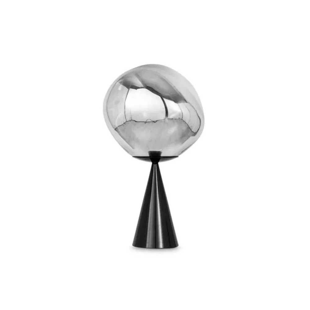 Настольная лампа Melt Cone Fat silver