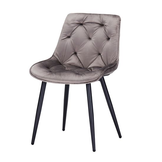 Обеденный стул Vera серый велюр Премиум
