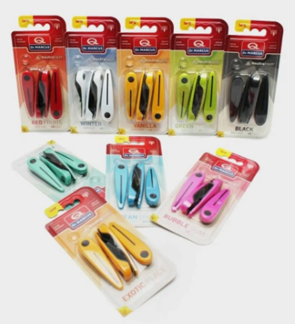 Ароматизатор на обдув Dr Marcus CLIP  (прищепки по 4шт)  лист 16 шт