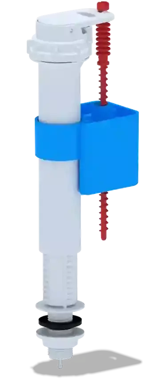 Наливной механизм бачка унитаза с нижней подводкой и пластиковой резьбой диаметром 1/2" АниПласт