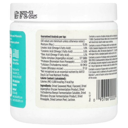 Solid Gold, Порошок SeaMeal ™, для собак и кошек, 142 г (5 унций)