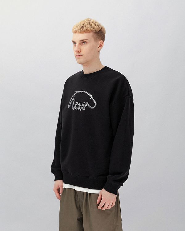 Толстовка Crewneck Biglogo Black - фото 3