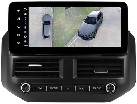 Магнитола для Mitsubishi Pajero 3, Montero 3 1999-2006 - Teyes LUX ONE 360 монитор 12.3" 2K QLED на Android 10, 6/128Гб, CarPlay, 4G SIM-слот, 4 камеры в комплекте