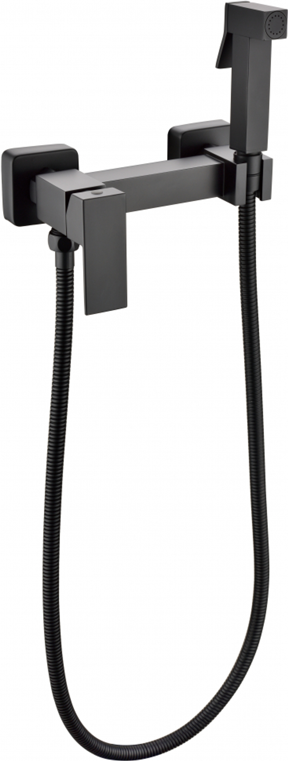 Смеситель с гигиеническим душем Grocenberg GB101N Черный матовый