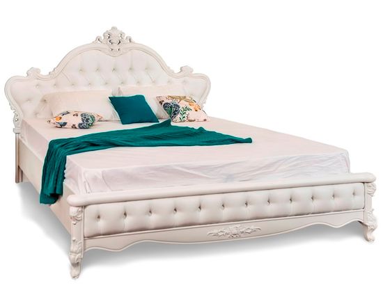 Кровать МИШЕЛЬ  с мягким изголовьем двуспальная