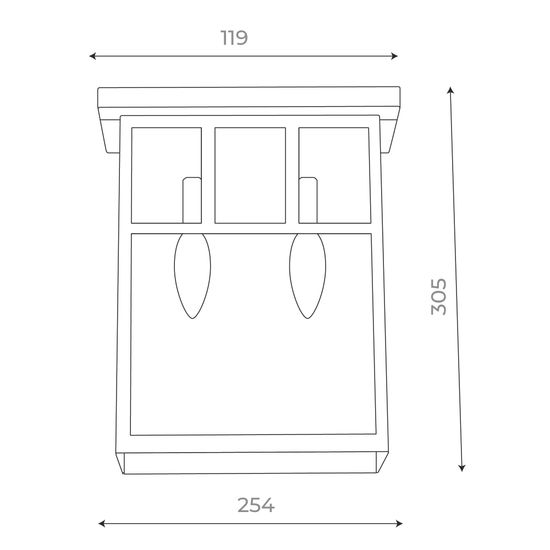 SL079.401.02 Светильник уличный настенный ST-Luce Темный кофе/Прозрачное кракелированное стекло E14 GLAZGO