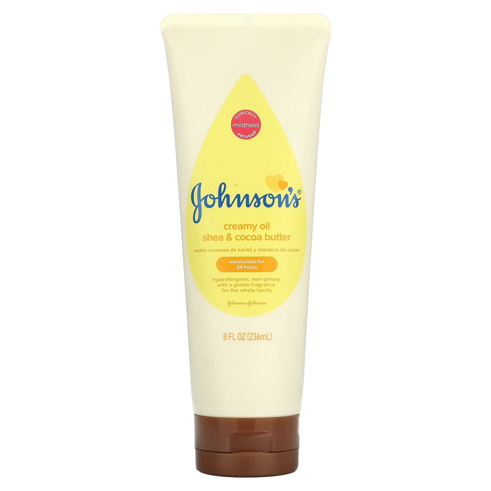 Johnson's Baby, Сливочное масло, масло ши и какао, 236 мл (8 жидк. унц.)