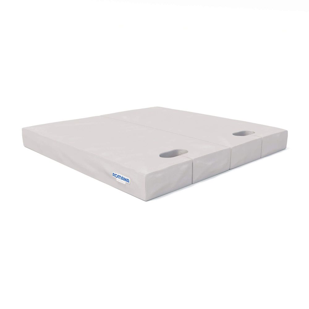 Мат с прорезями для шведской стенки (мягкий щит) Romana 1000*1000*100 , в 2 сложения