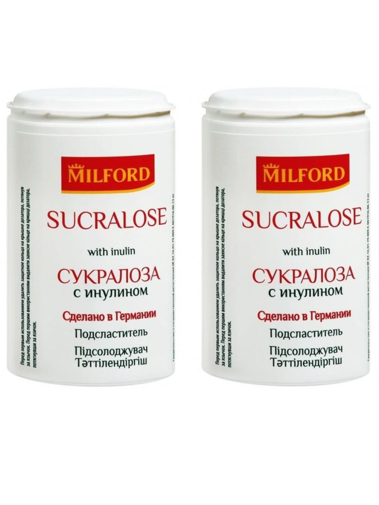 Сахарозаменитель MILFORD Сукралоза с инулином 370 таб X 2 уп