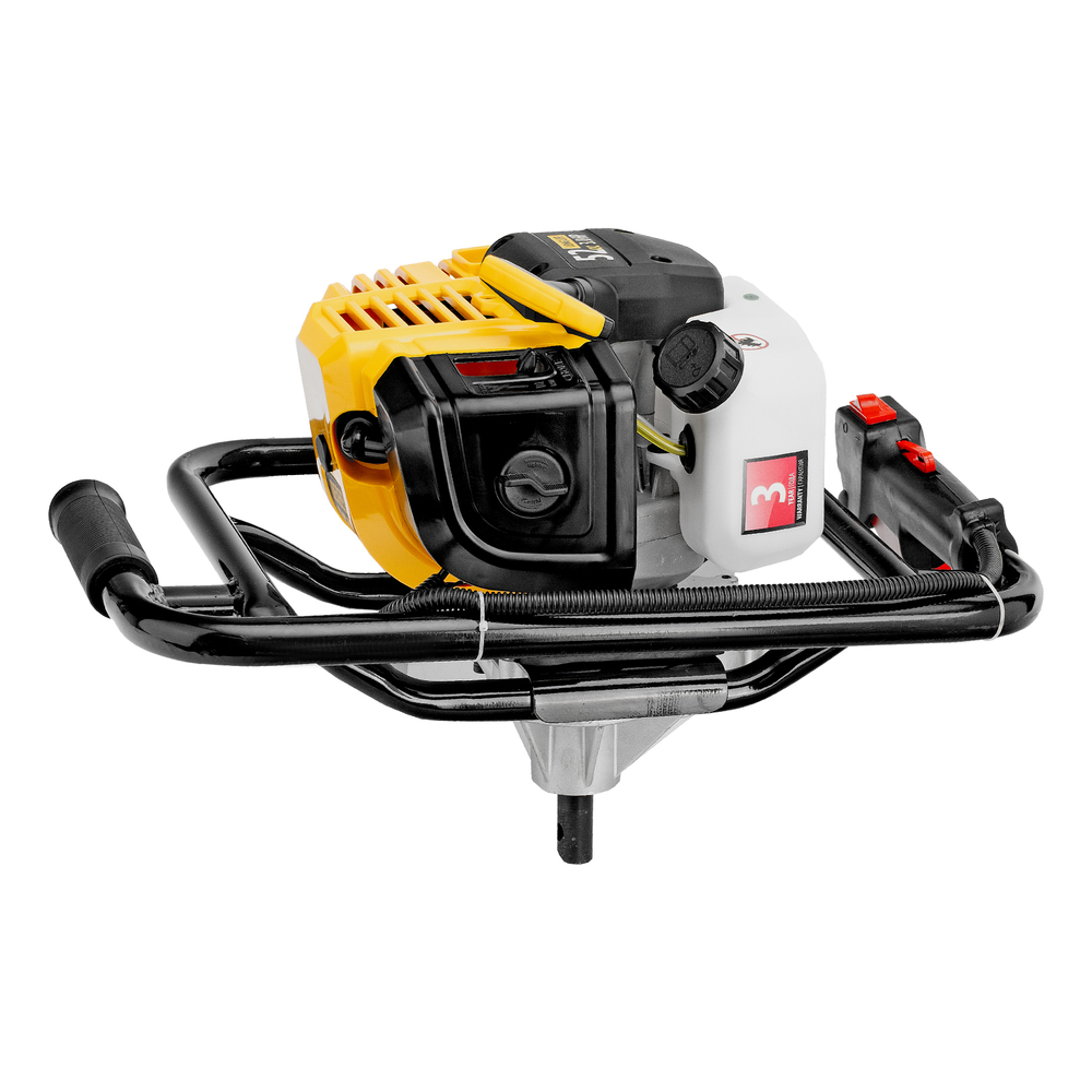 Мотобур DX-52, объем двигателя 52 см3, соединение 20 мм, без шнека Denzel