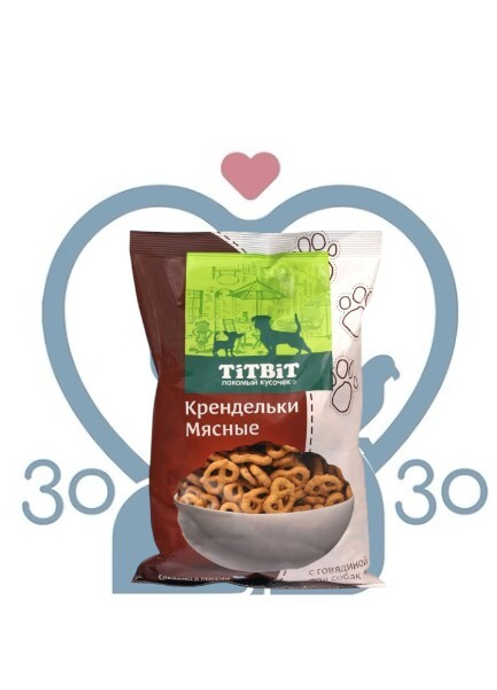 ТИТБИТ Крендельки мясные с говядиной 500г