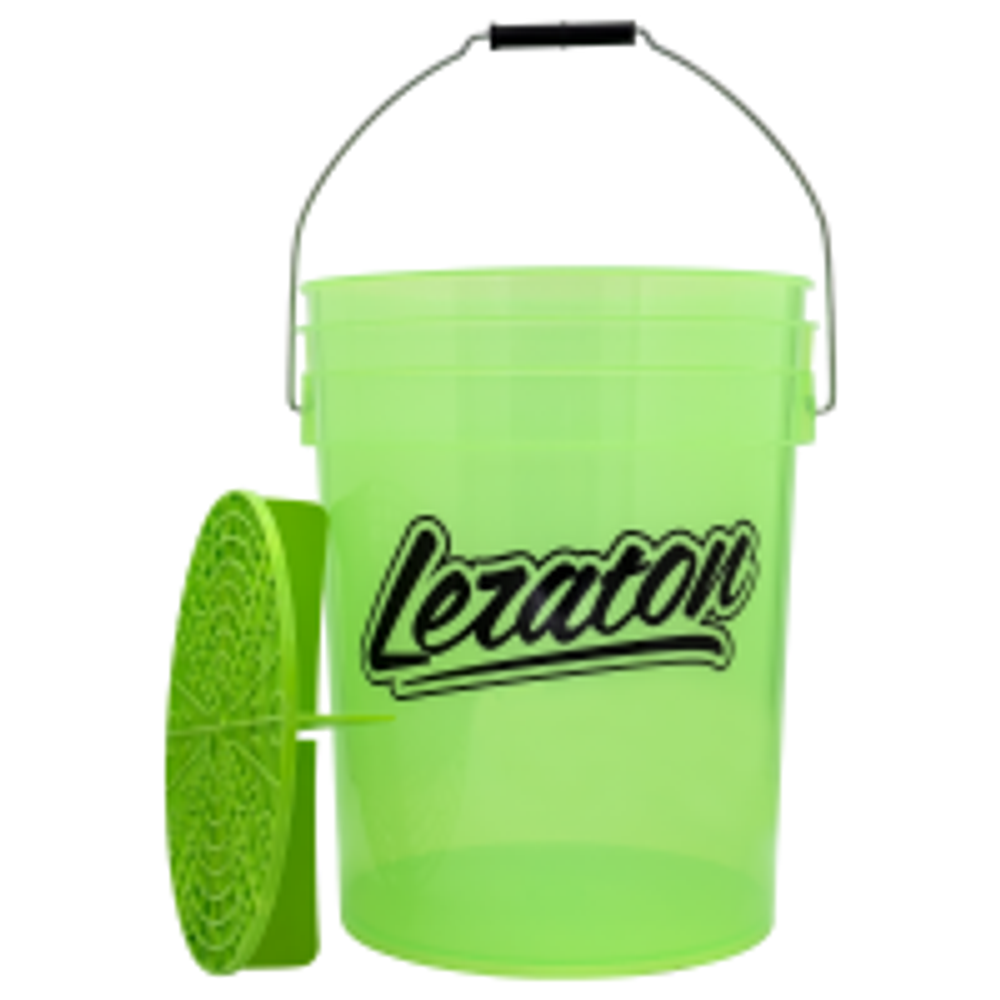 Прозрачное ведро для мойки автомобилей с сепаратором ( салатовое ) 20 л LERATON BUCKET BW1