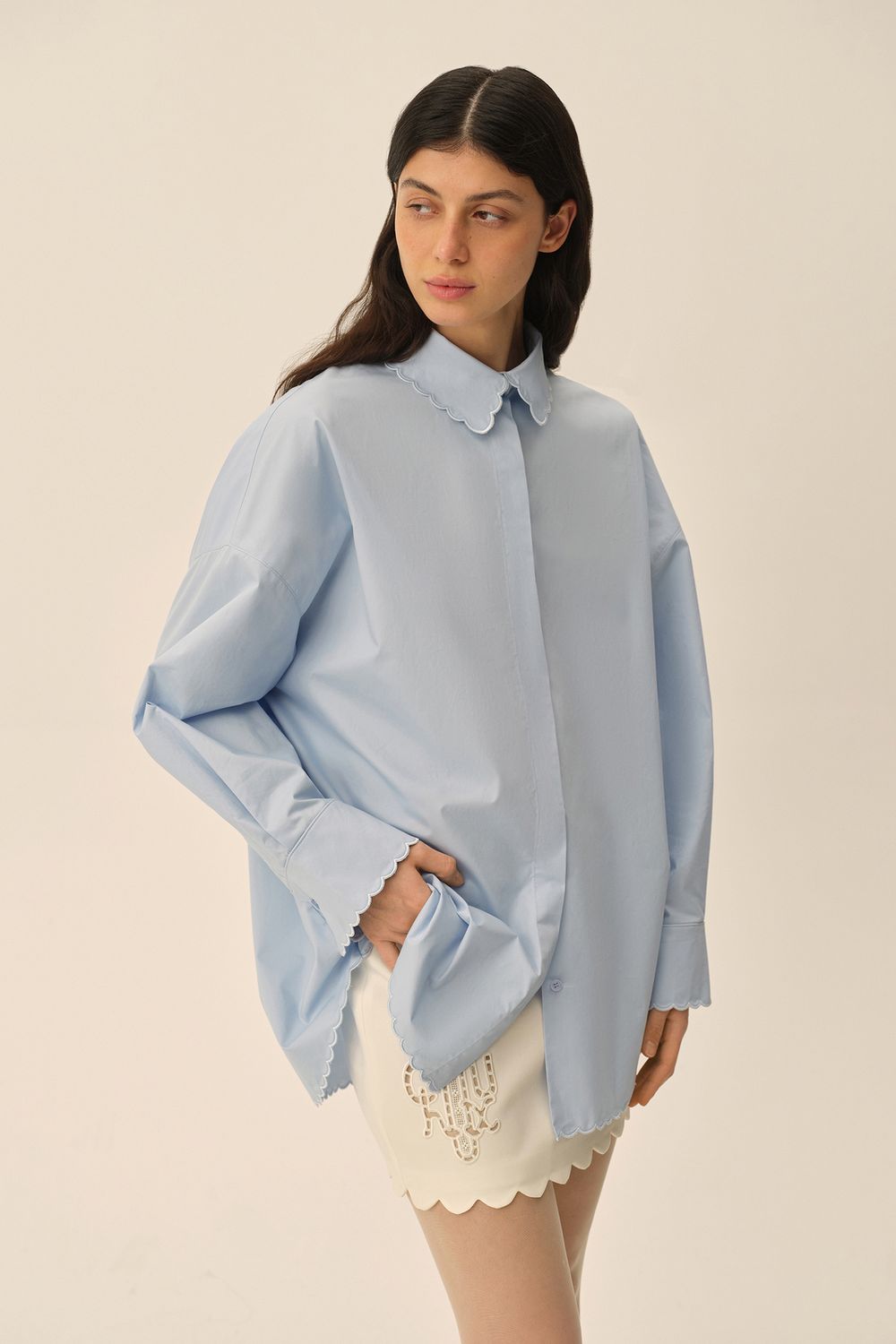 Рубашка (New classic), голубая