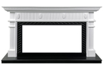 Каминокомплект Carlyle - Белый с черным с очагом Vision 42 LED