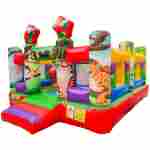 Детский надувной батут «Попугайчики 3» без горки, размер 4*4*2,6 м