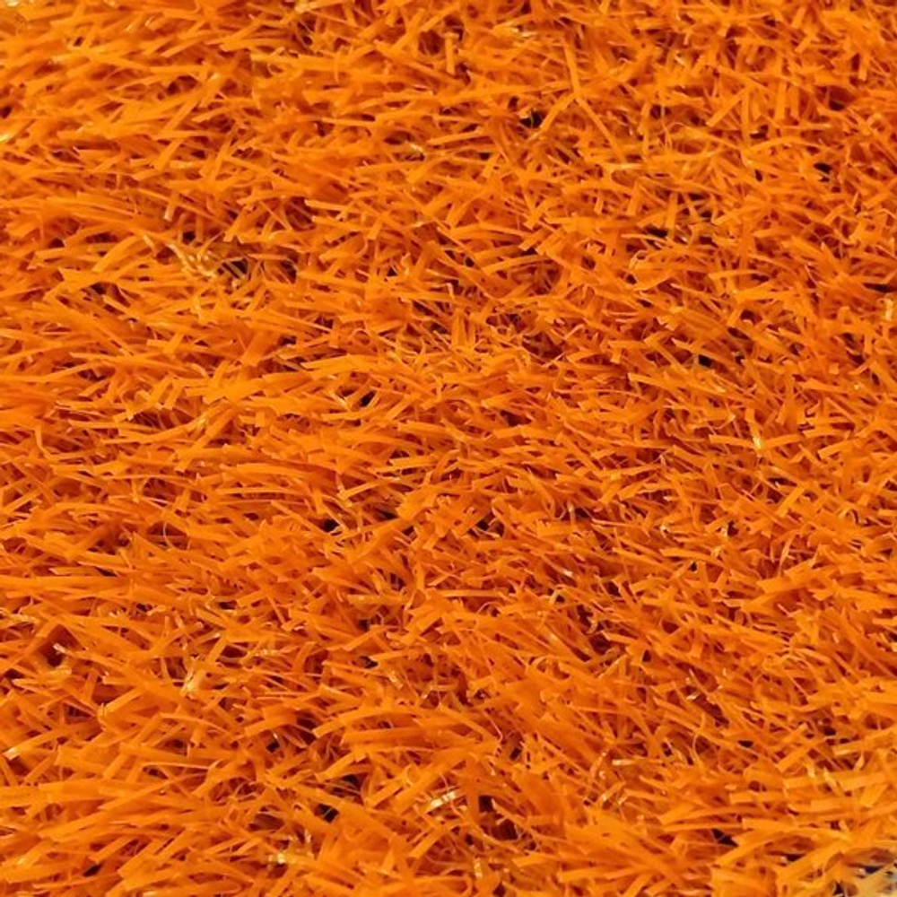 Трава искусственная "Деко" оранжевая, ширина 4м, рулон 25м, 100 кв.м