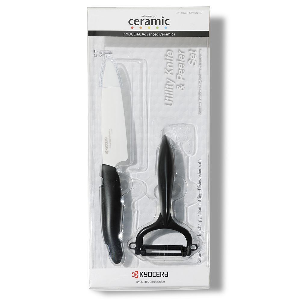 Набор из 2 ножей Kyocera FK Series Black&White Япония вид упаковка