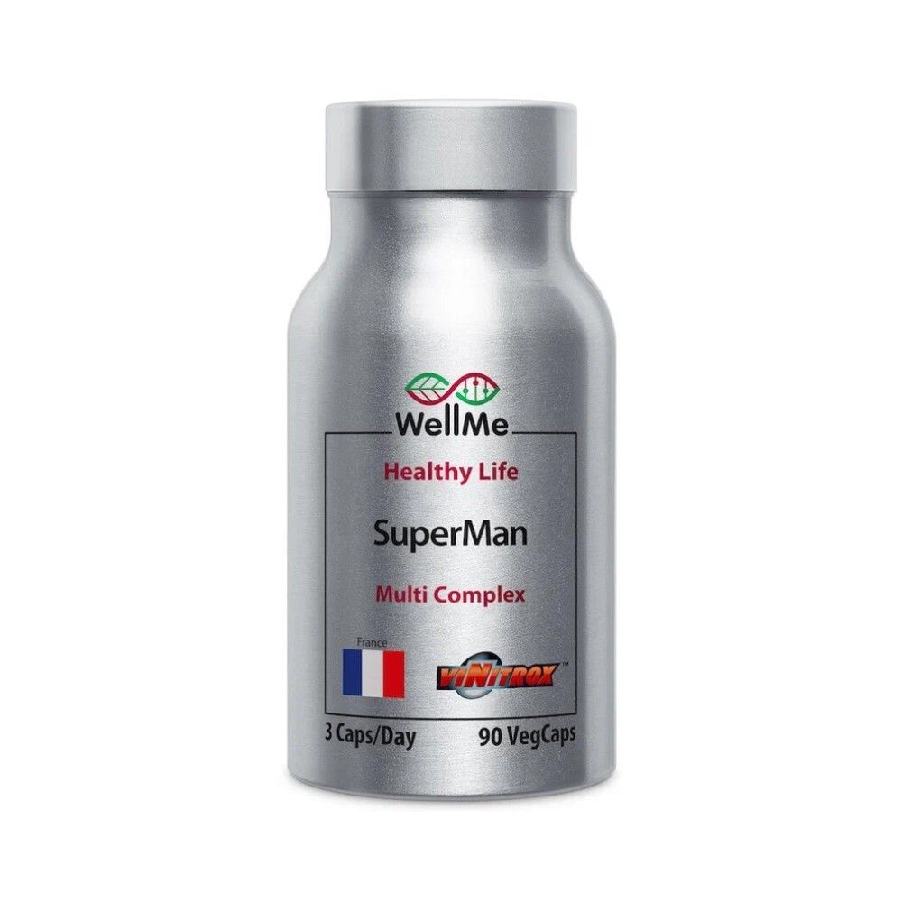 WellMe Биологически активная добавка к пище SuperMan, (90 капсул, 450 мг)