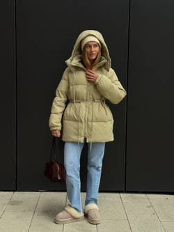 Пуховик Bob зеленое яблоко