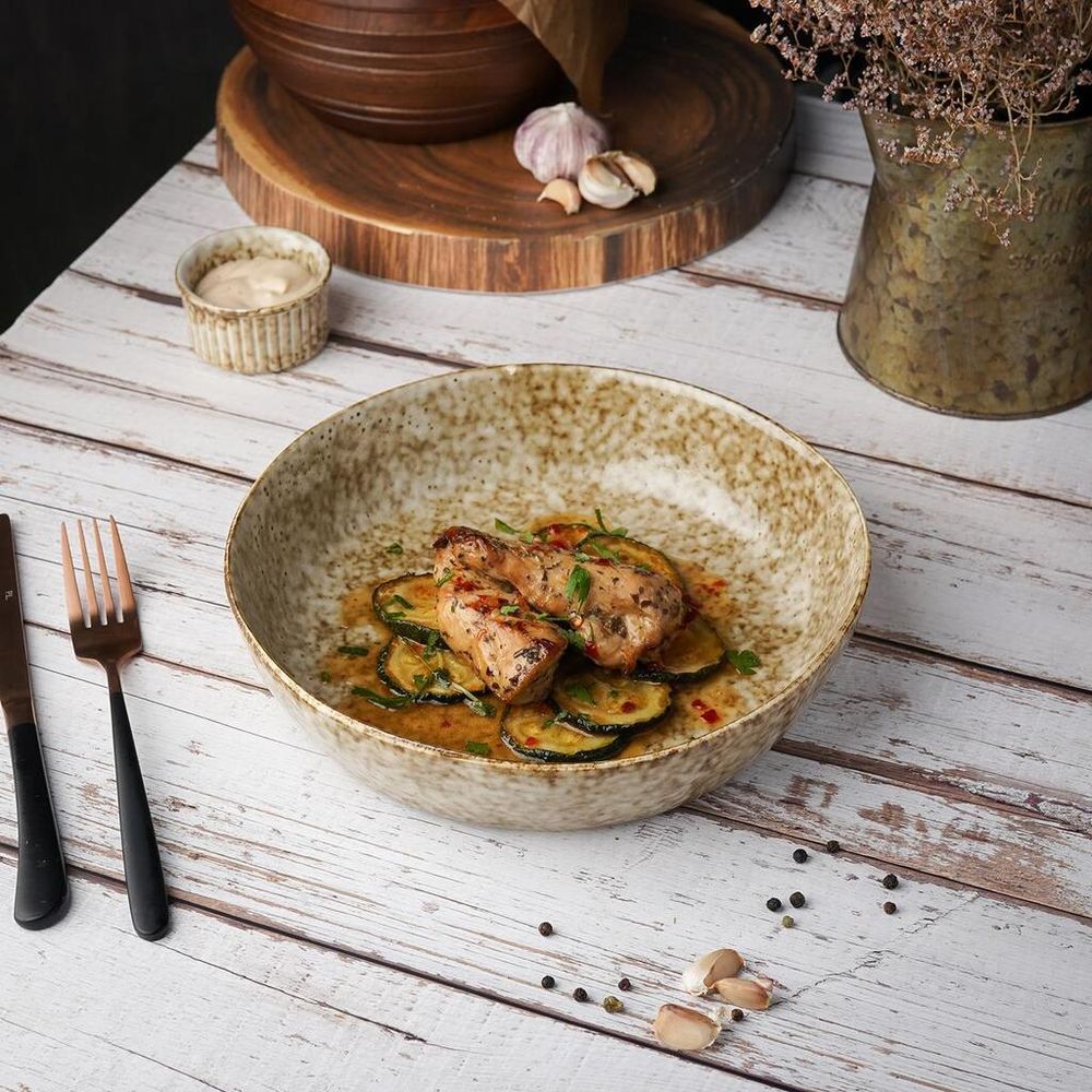 Салатник 1300 мл d 23,5 см h5,5 см Brown Spider Silk P.L. Proff Cuisine [1]