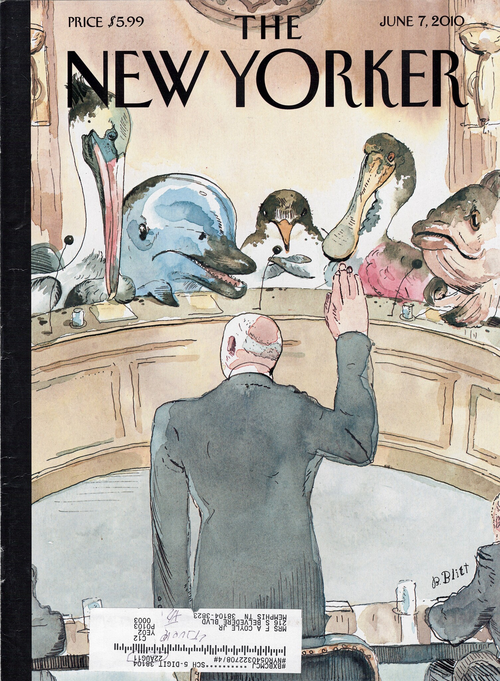 Журнал The New Yorker 07-06-2010, обложка