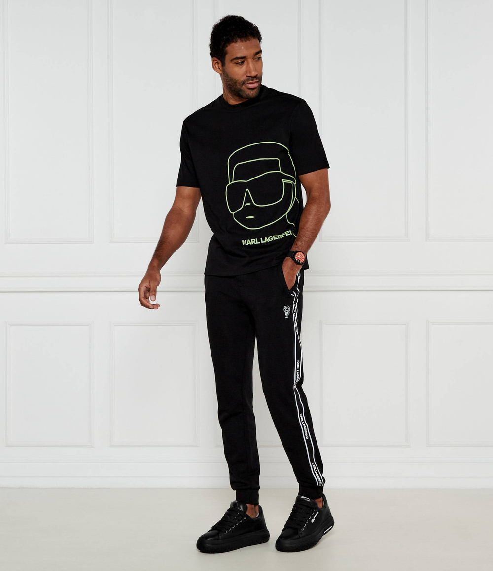 Кожаные кроссовки klj kup Karl Lagerfeld Jeans - черный(KLJ54820)