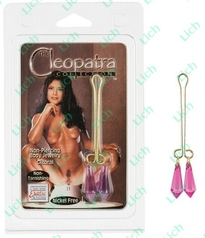 Зажим для половых губ с фиолетовыми кристаллами