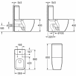 Унитаз Allen Brau Infinity 4.21001.20+4.21002.20 безободковый, с бачком, с крышкой микролифт, белый
