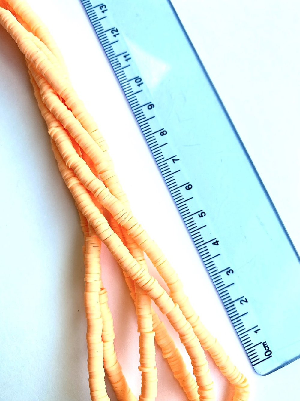 9904-о Нить каучуковых бусин, 4мм 37см, оранжевый