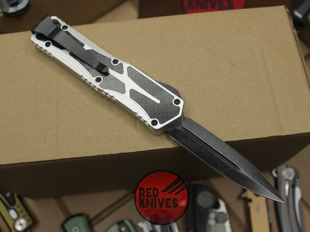 Нож Heretic Knives Colossus D/E - рукоять светлый алюминий , блэеквош клинок