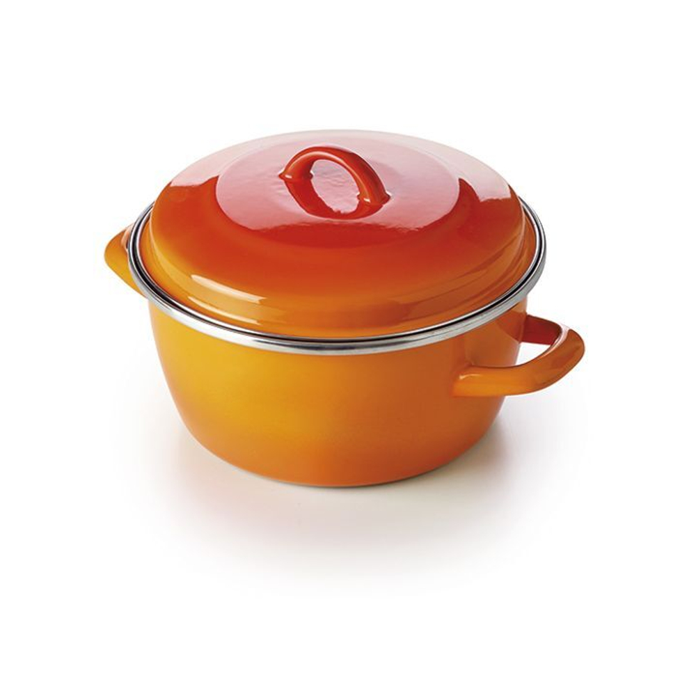 Кастрюля 24см Beka Retro оранжевая
