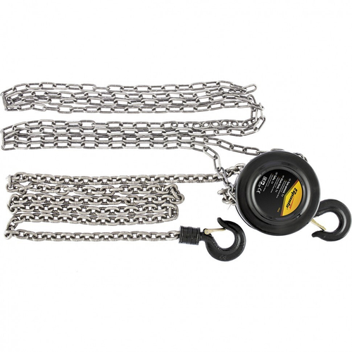 Таль цепная 1 тонн подъема 2,5м, расстояние между крюками 300мм