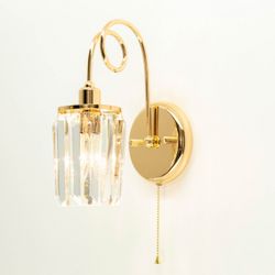 Citilux Синди CL330312 Бра хрустальное с выключателем Золото