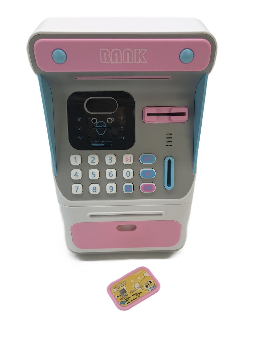 Игрушка Копилка Банк, цвет розовый (7010A)