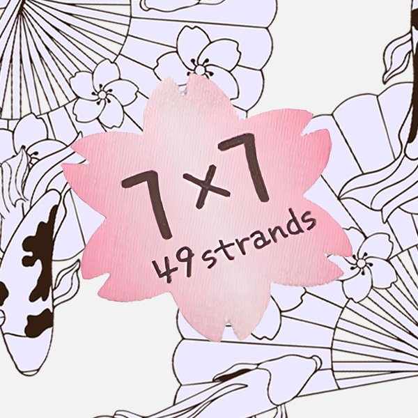 Японский ювелирный тросик SakuLux 7 диаметр 0,35мм, цвет "Жемчужное серебро"