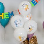 Воздушный Шар (12''/30 см) Оранжевая корова, Белый (200), пастель, 1 ст, 25 шт.