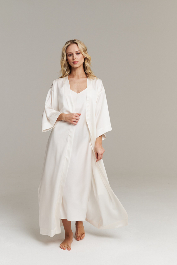 Халат-кимоно из тенселя макси