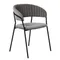Стул Turin темно-серый с чёрными ножками