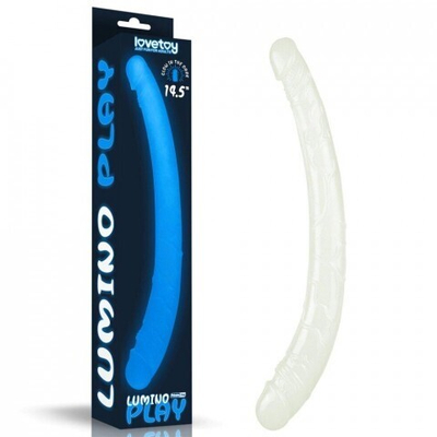 Двусторонний фаллоимитатор Lovetoy Lumino Play (37×3–3,8 см)