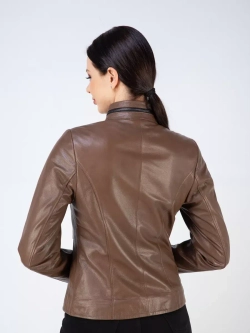 Куртка кожаная демисезонная