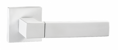 Ручка квадрат Пуэрто 521-03 MSW, цвет супер белый матовый алюминий (гарантия - 8 лет)