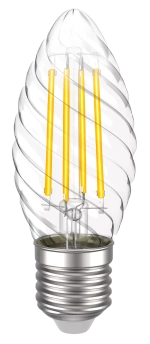 Лампа светодиодная CT35 свеча вит. 5Вт 230В 4000К E27 серия 360° IEK LLF-CT35-5-230-40-E27-CL