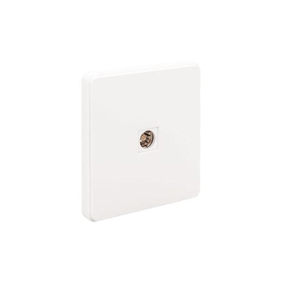 Розетка ROUND TV с/у перламутр KRANZ