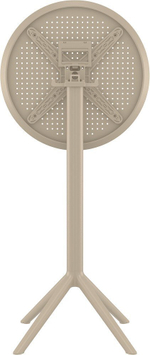 Стол пластиковый барный складной Siesta Contract Sky Folding Bar Table 60, бежевый