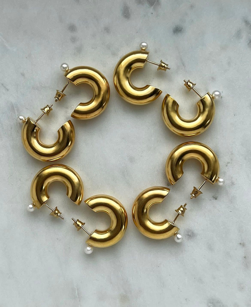 Серьги-бублики Dune