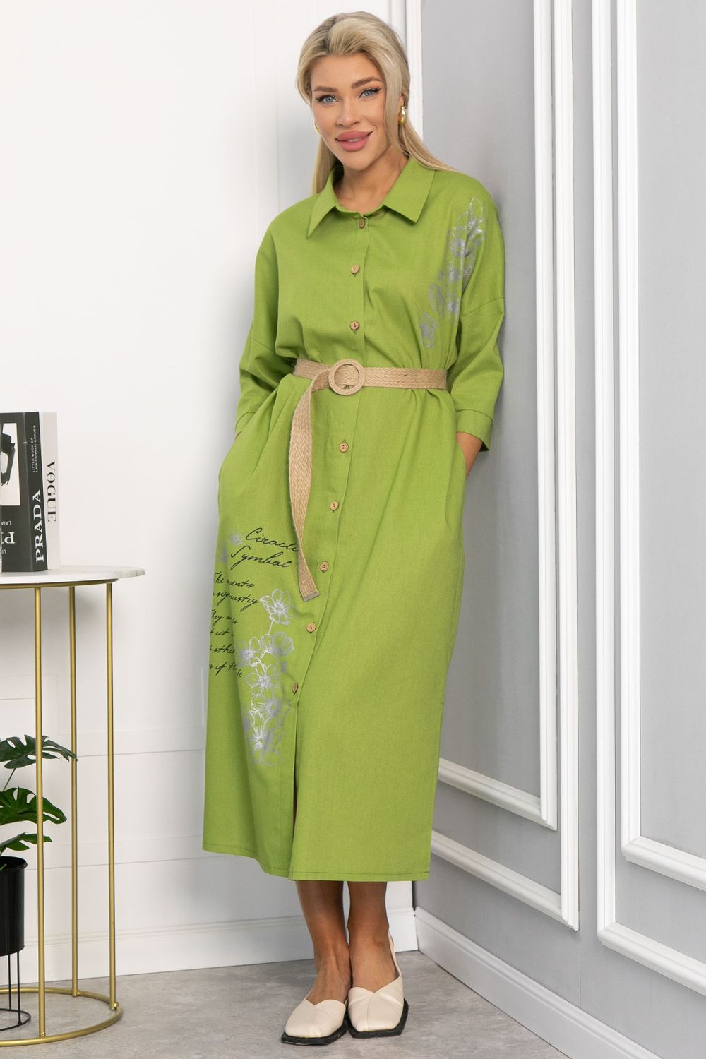 Платье Мирослава (лайм) П15470-7М LT Collection