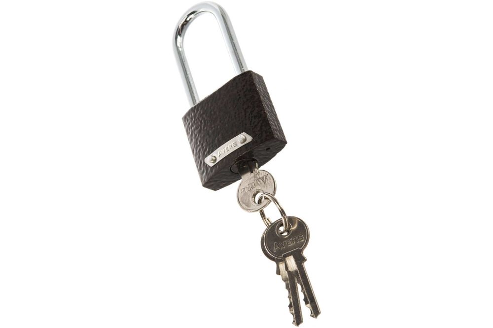 Замок навесной AVERS PD-01-38-L АВЕРС (12/144)(00005895)